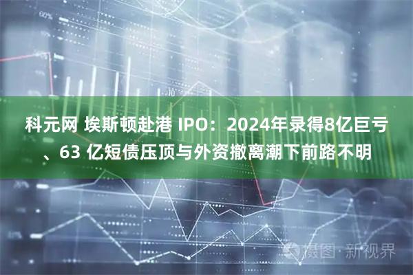 科元网 埃斯顿赴港 IPO：2024年录得8亿巨亏、63 亿短债压顶与外资撤离潮下前路不明